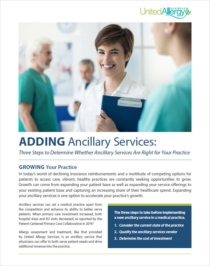 Adding Ancillary Services: Three steps to determine whether ancillary services are right for your practice